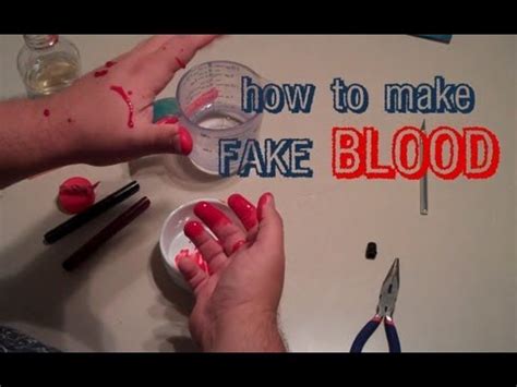 how to make fake blood that won't stain clothes|how to make washable blood.